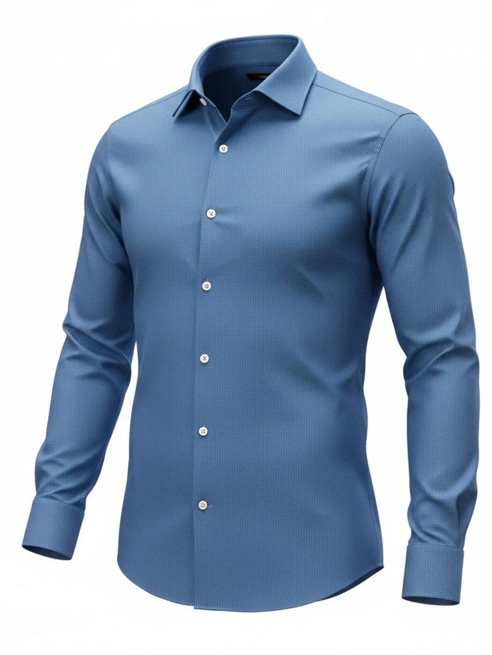 Banana Republic Men's Light Blue Textured Dress Shirt